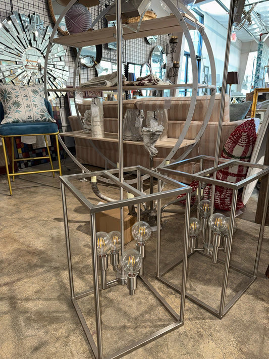 4-Light Brushed Nickel Chandelier