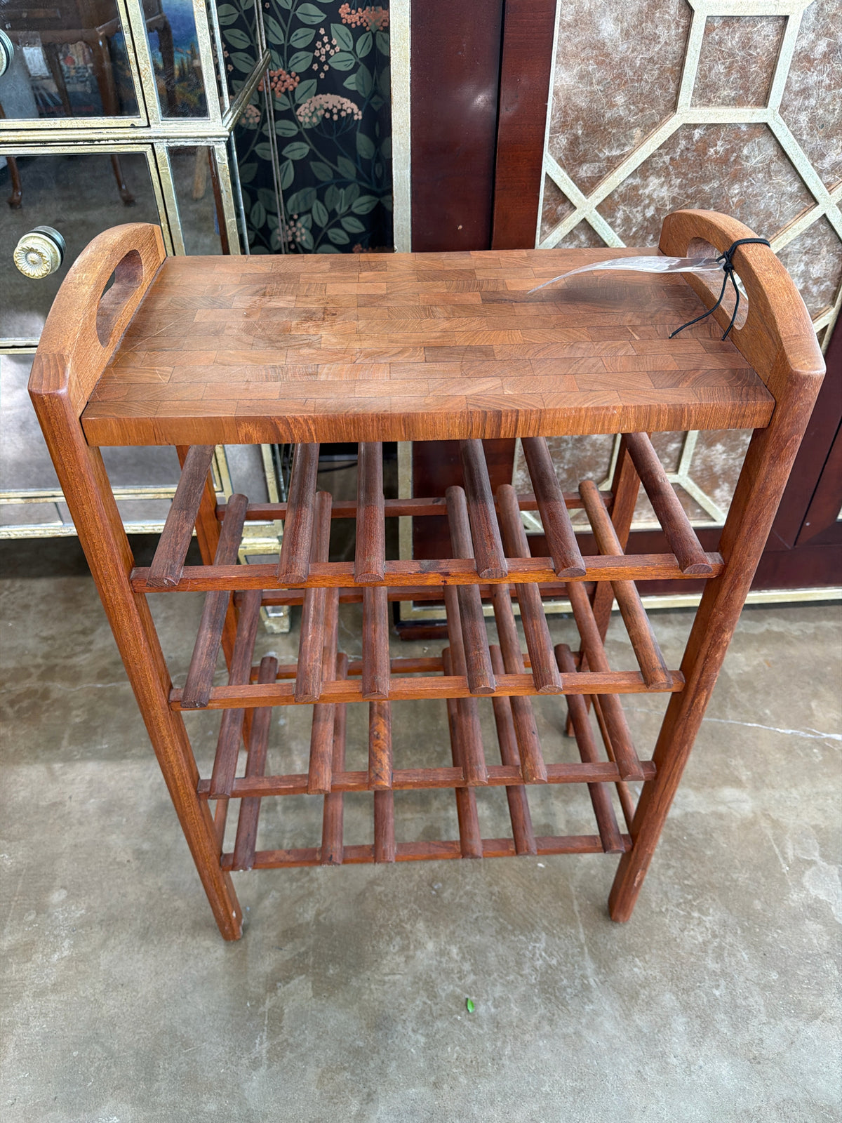 MCM Teak Wine Rack