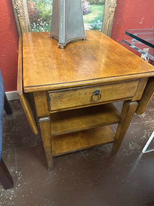 Southern Living End Table w/ Drawer Drop Leaf Sides