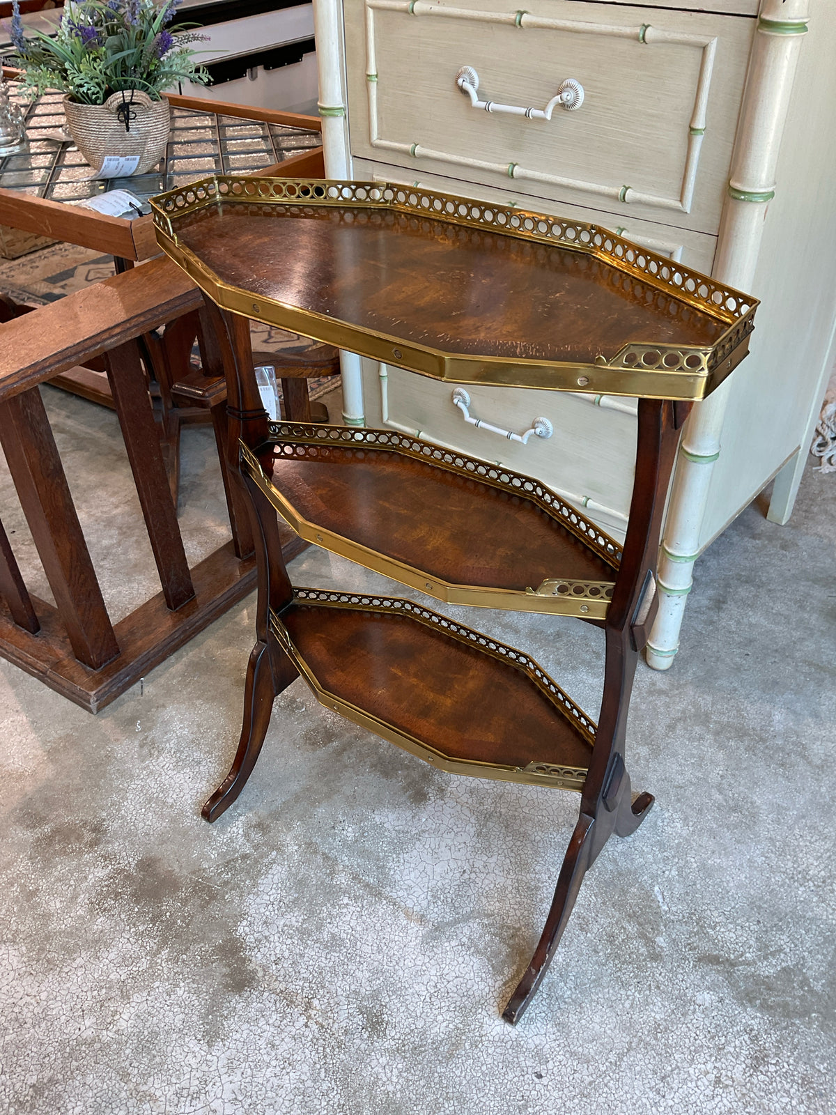 Theodore Alexander, The Sometime Table Mahogany & Brass