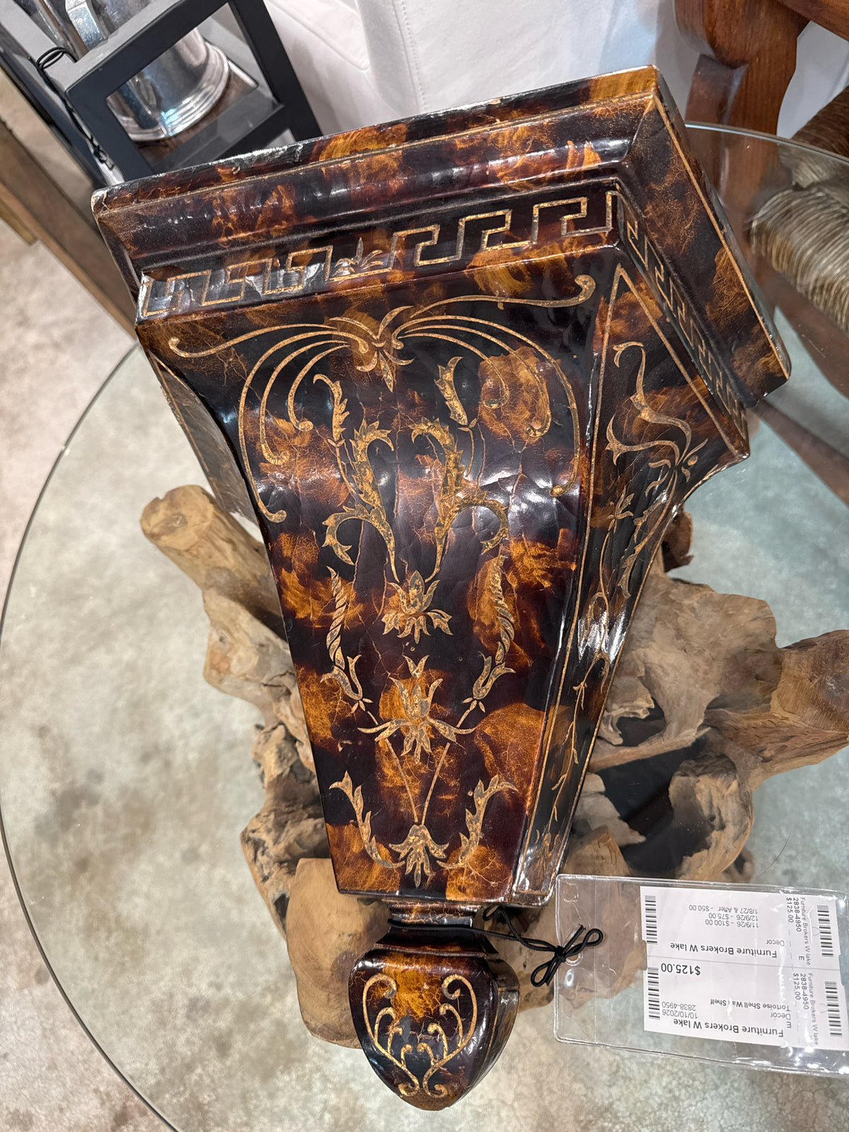 Tortoise Shell Wall Shelf