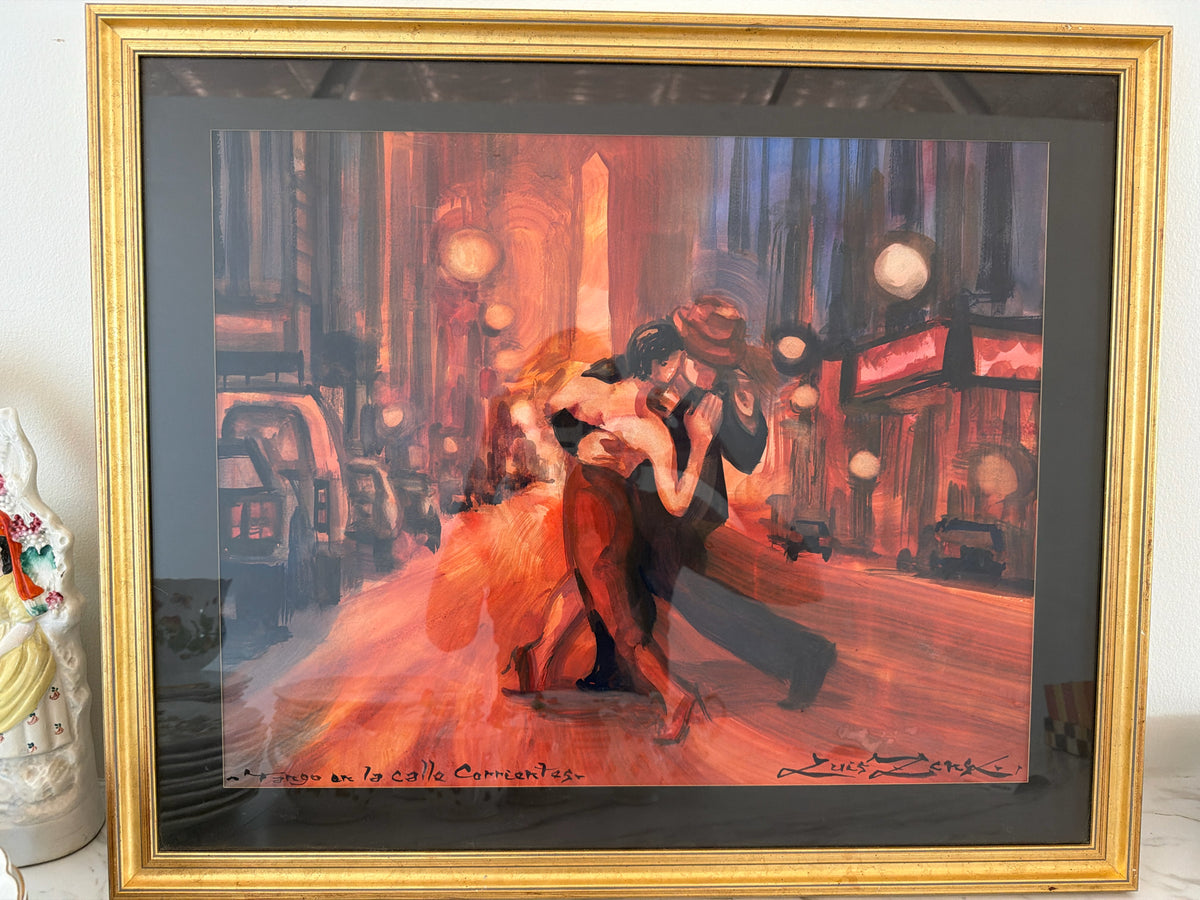 Original Painting from Argentina "Tango on the Streets" 27x23