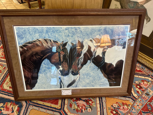 "Warriors Truce" Horse Picture 41" x 29"