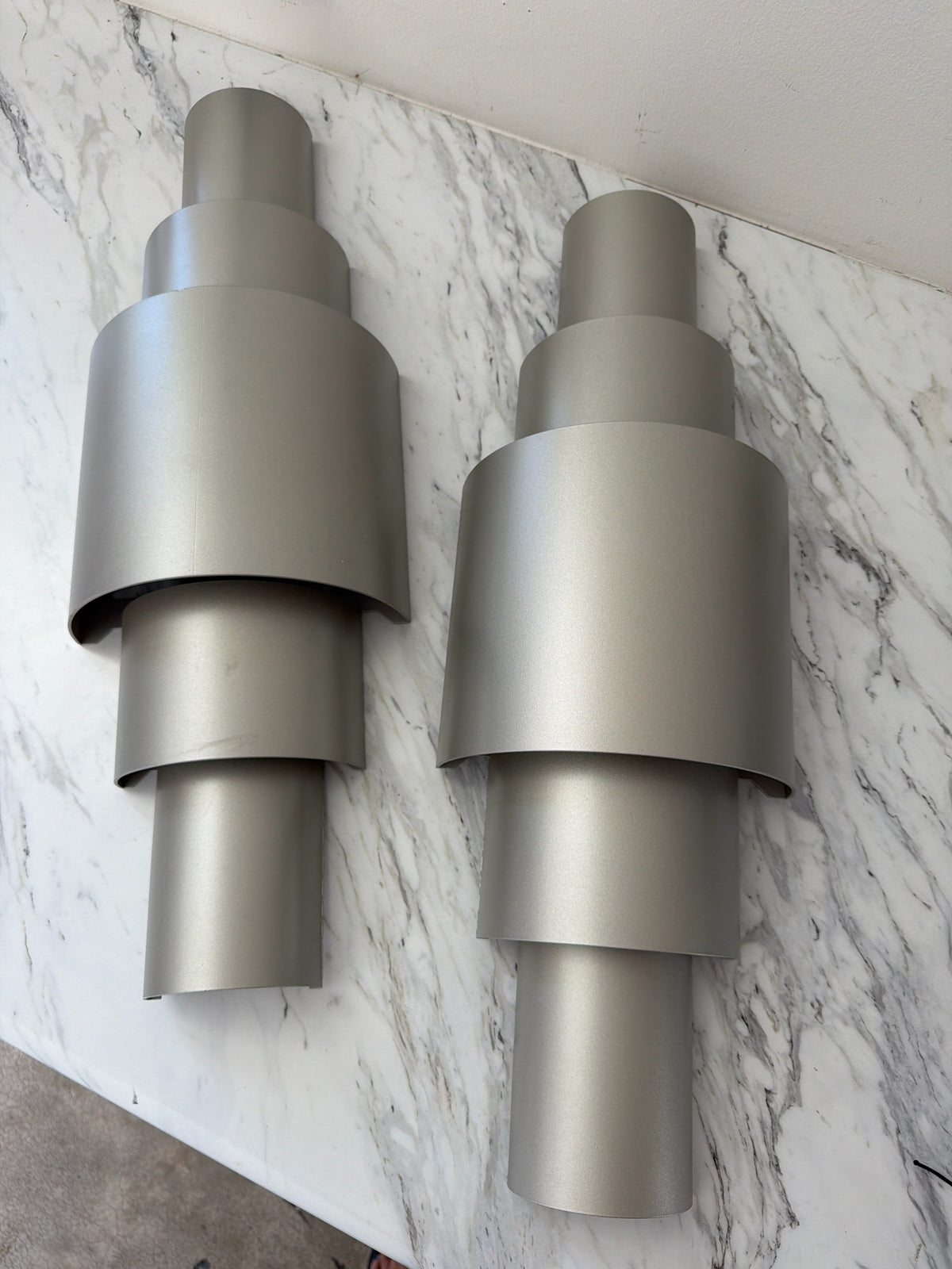 PAIR Global Views Babylon Antique Nickel Wall Sconces