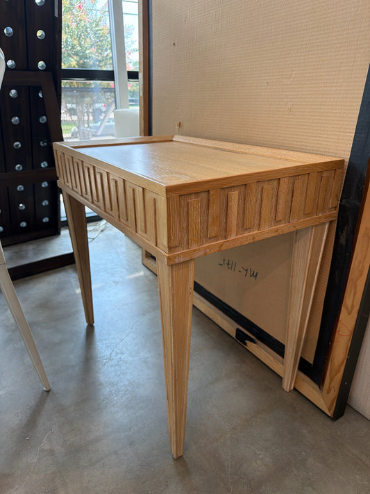 Light Wood Rectangle Side Table 28 x 18