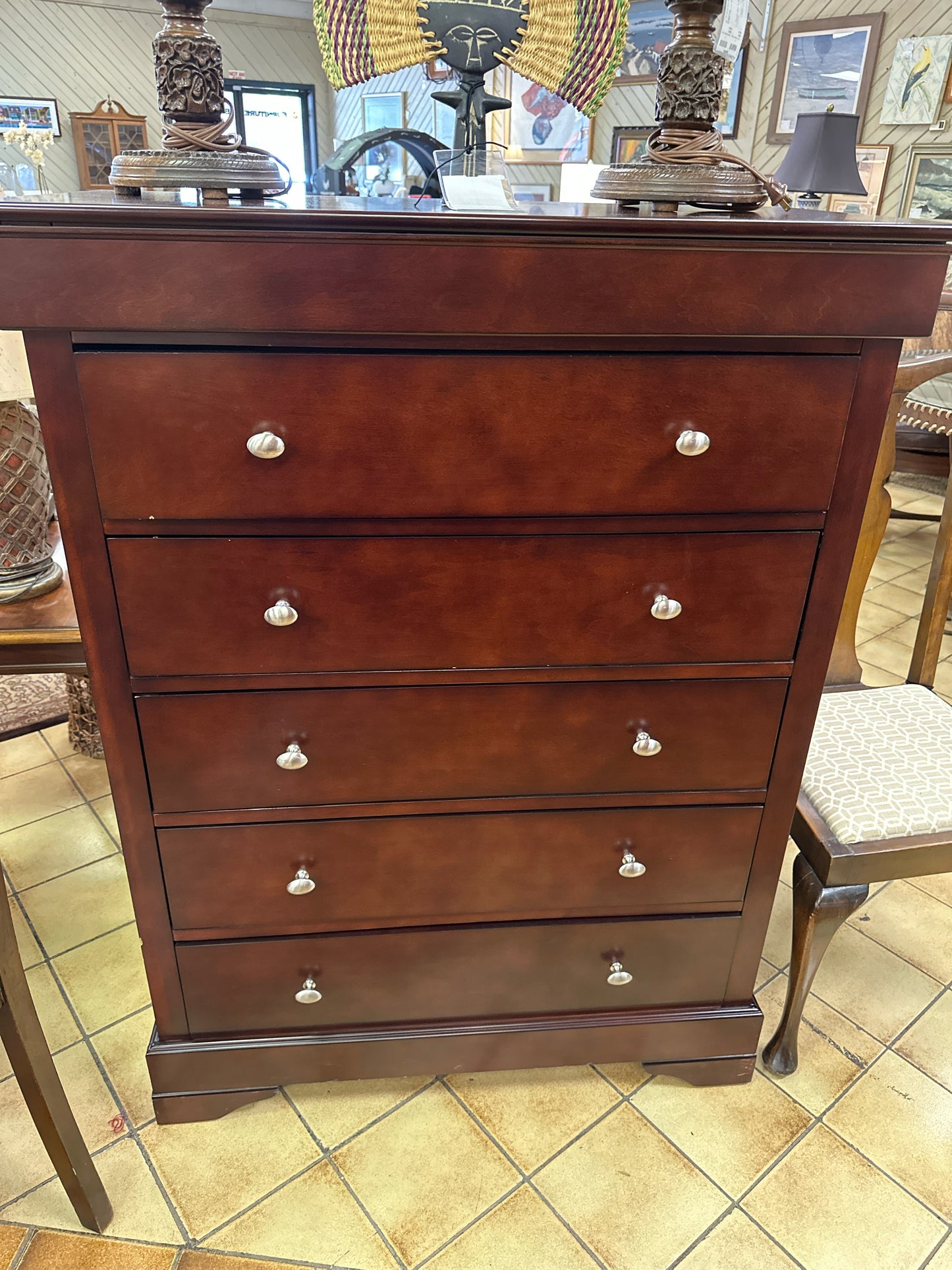 Mahogany Dresser w/ 6 Drawers