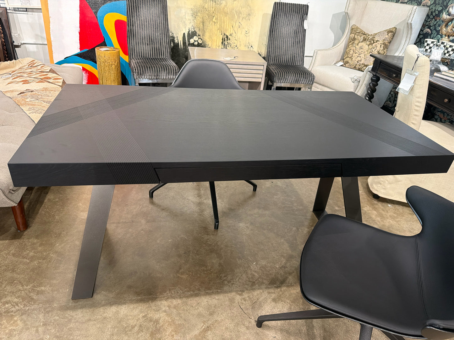 New Roche Bobois TRACK Desk Black