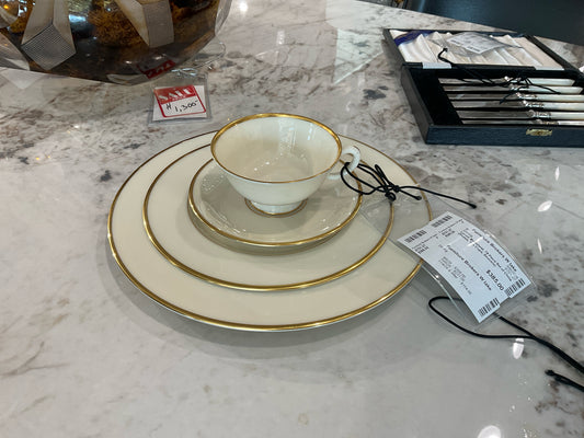 Lenox Mansfield, 79 Piece Set of China (Plates, Tea Cups, Saucers)