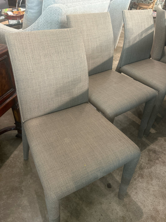 SET of 4 B & B Italia Armless Black/Brown Chairs