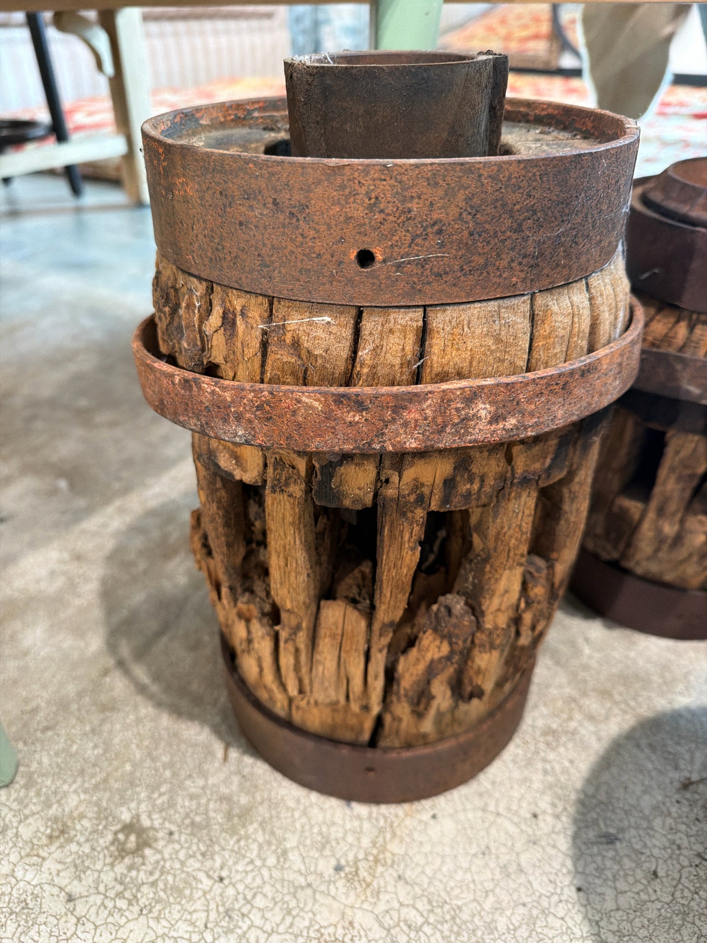 Antique Wagon Wheel Hub