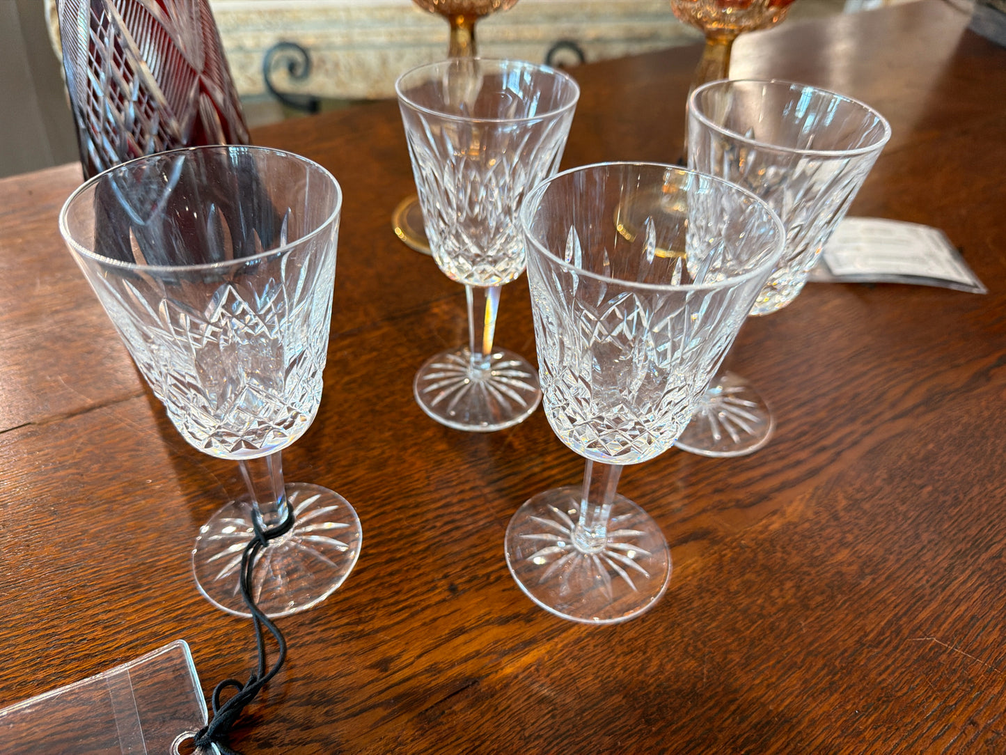 Waterford Lismore SET of 4 Sherry Glasses