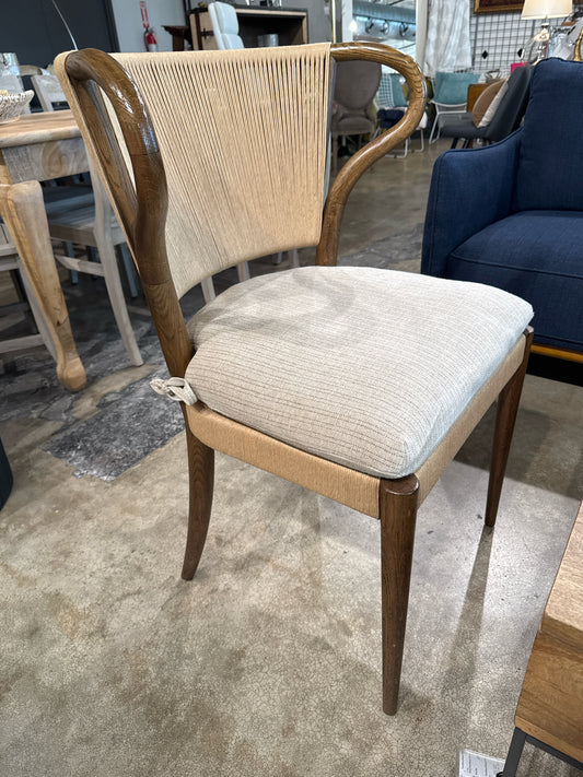 Amber Lewis X Four Hands Amira Armless Dining Chair with Linen Cushion (New)