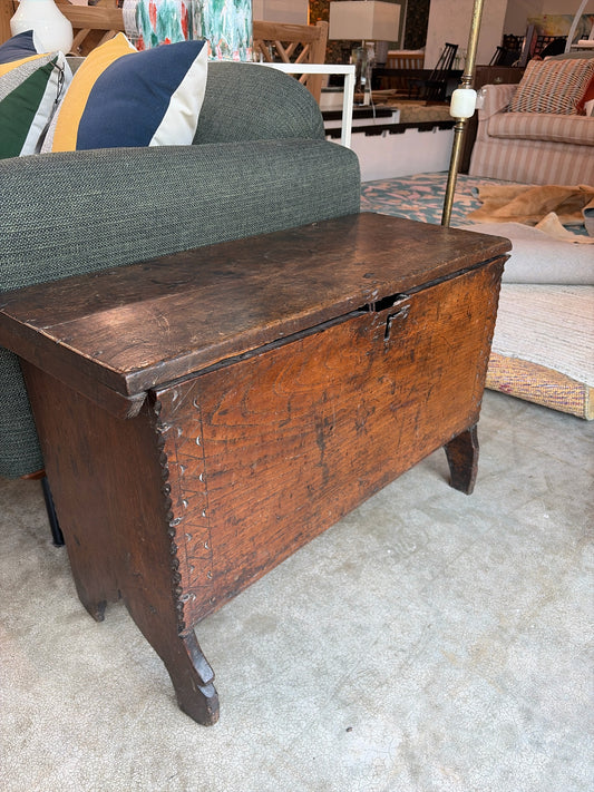 Antique 17th Century Wooden Bible Box