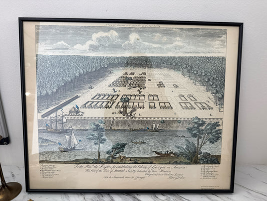 "View of Savannah" by Peter Gordon w/Black Frame (20x16)