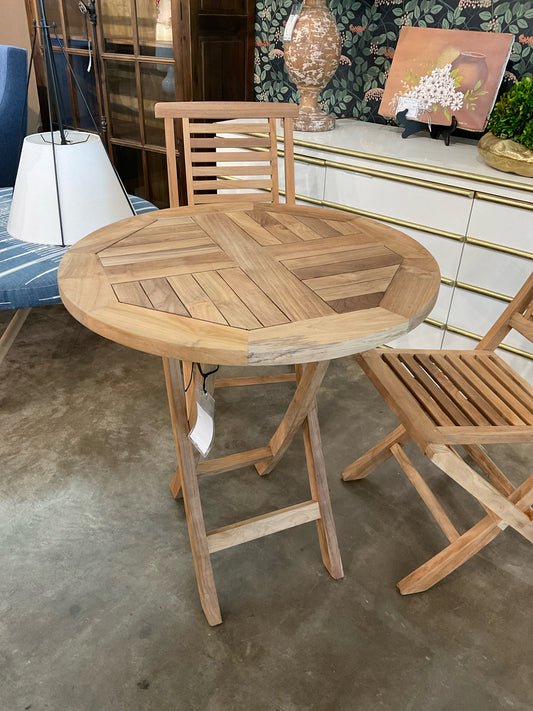 Marie Albert Round Folding Table 35" Dia