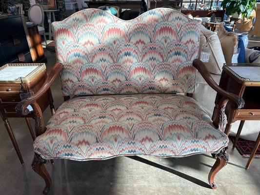 Antique Settee from Whit Hanks Dealers Home Upholst/Wood