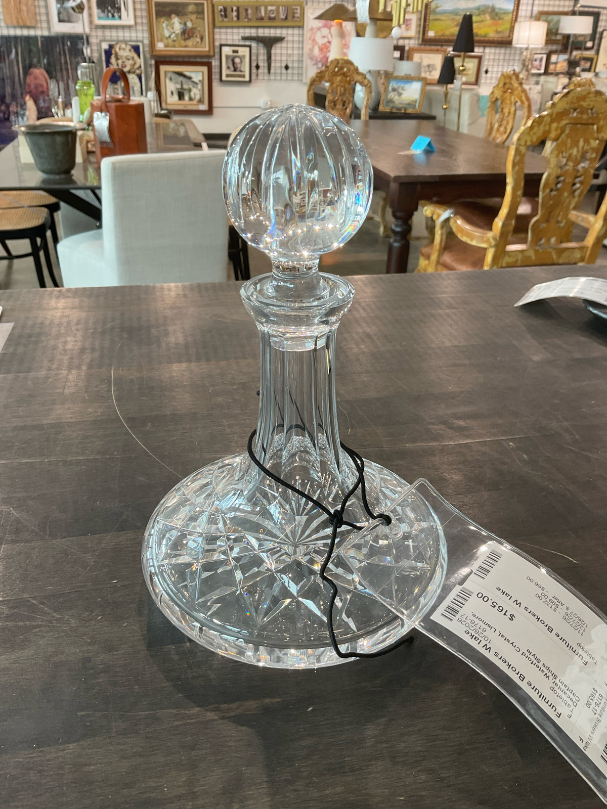 Decanter, Waterford Crystal, Lismore, Captain Ships Style