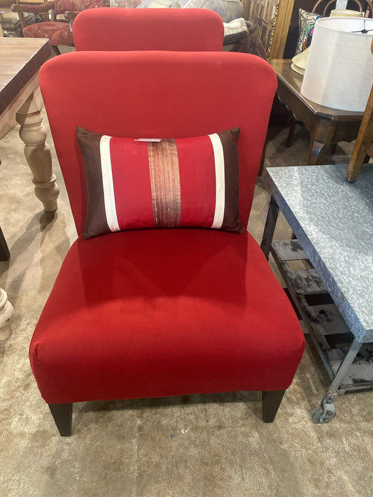 2005 Storehouse Accent Slipper Chair w/ Silk Cushion