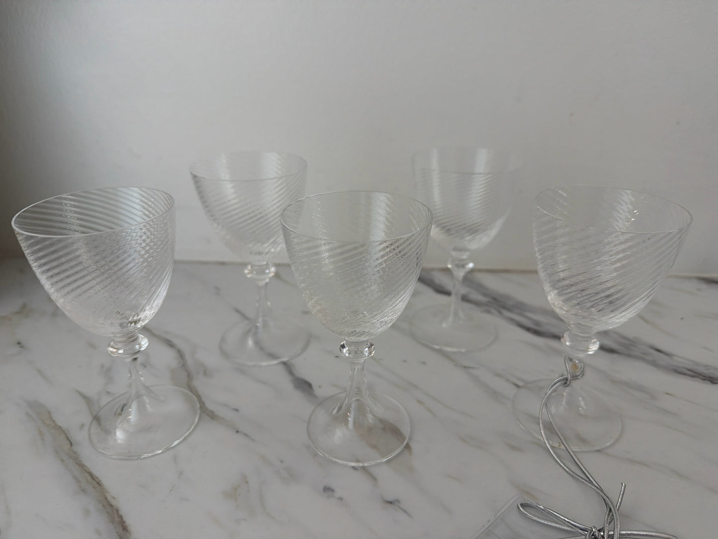 SET of 5 Tiffany & Co. Crystal Cordials