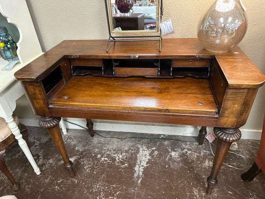 Antique Desk w/ Drawer - Broken Top Piece Included on Top of  Desk