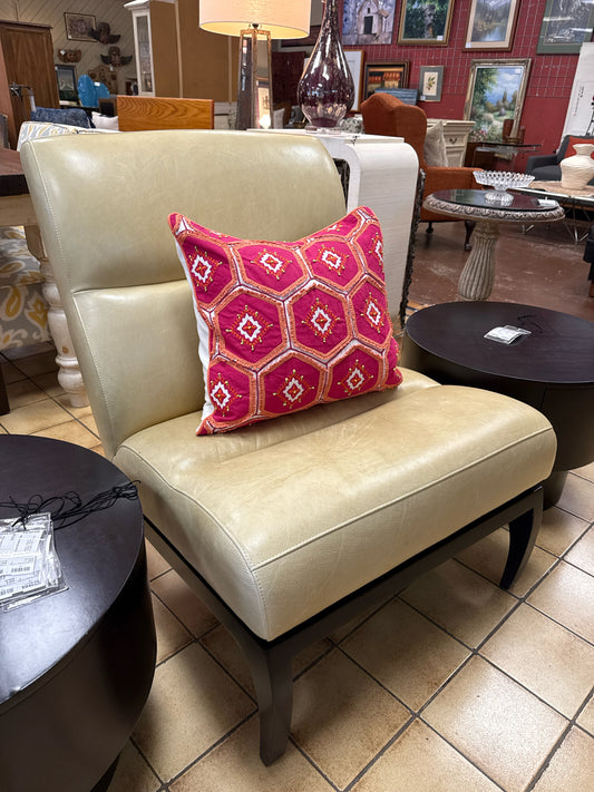 Nest - Accent Chair Leather - Wheat Color