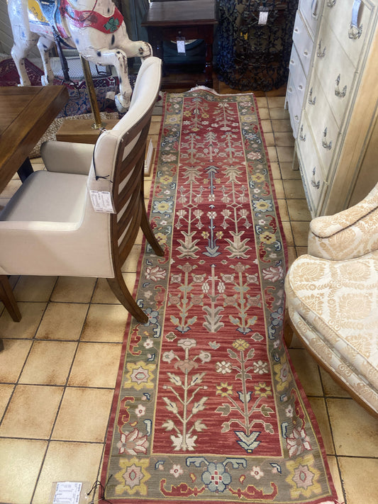 122 x 32" Turkish Kilim Flatweave Rug