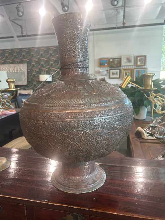Antique Copper Vessel 23" Tall