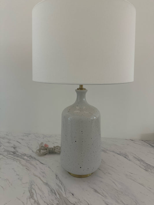 Regina Andrews White Lamp w/ Gold Base