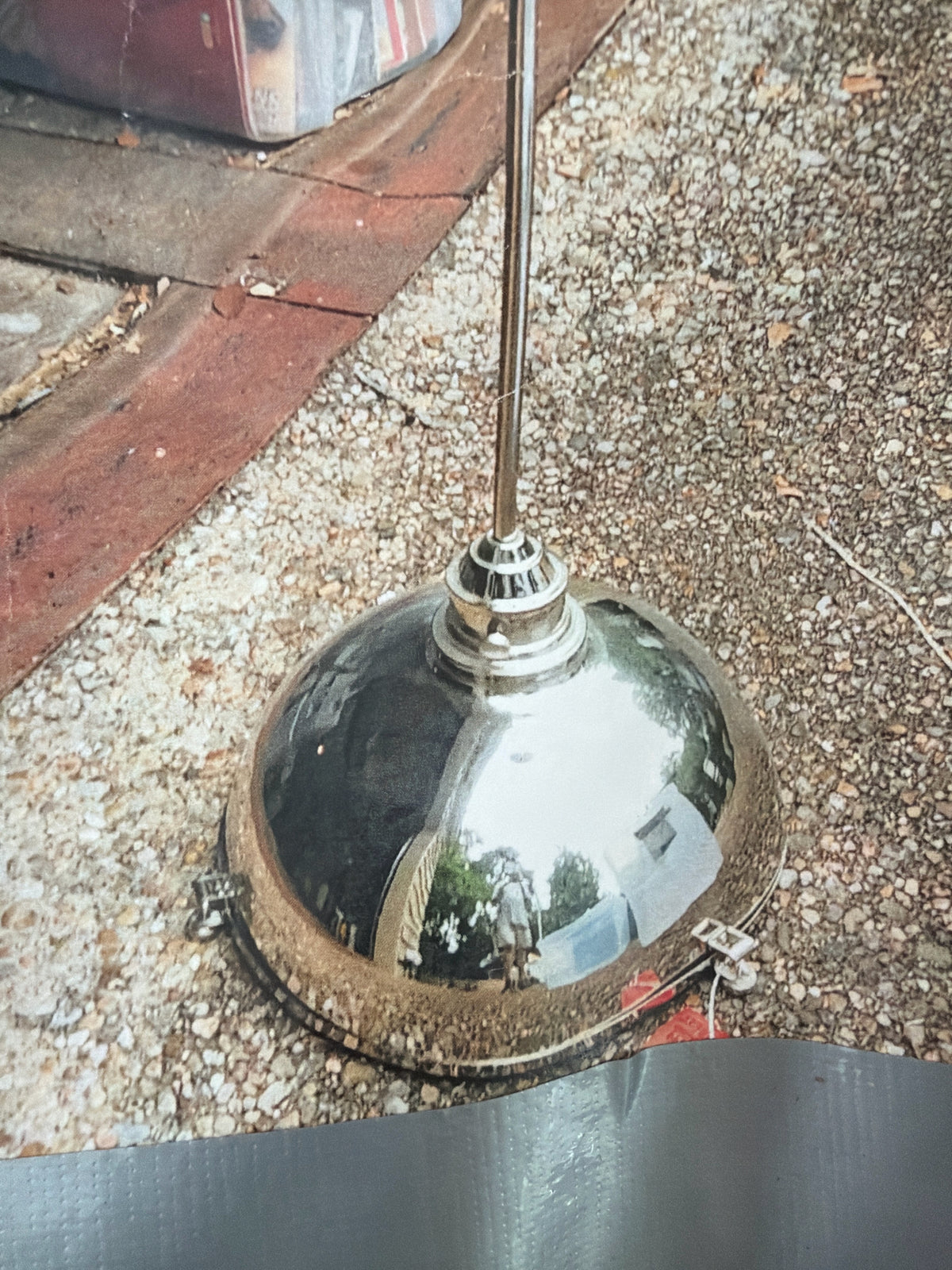 Chrome Pendant 36"h