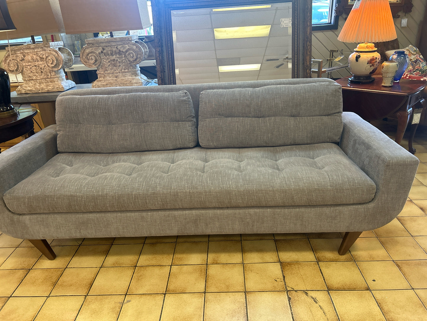 MCM Gray 92" Sofa From- Five Elements of Austin