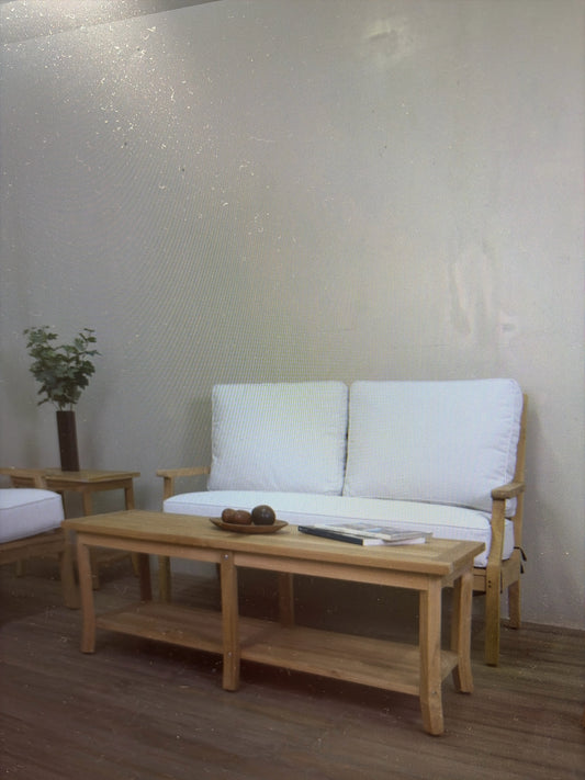 Marie Albert Bridgehampton Loveseat with White Cushions (New)