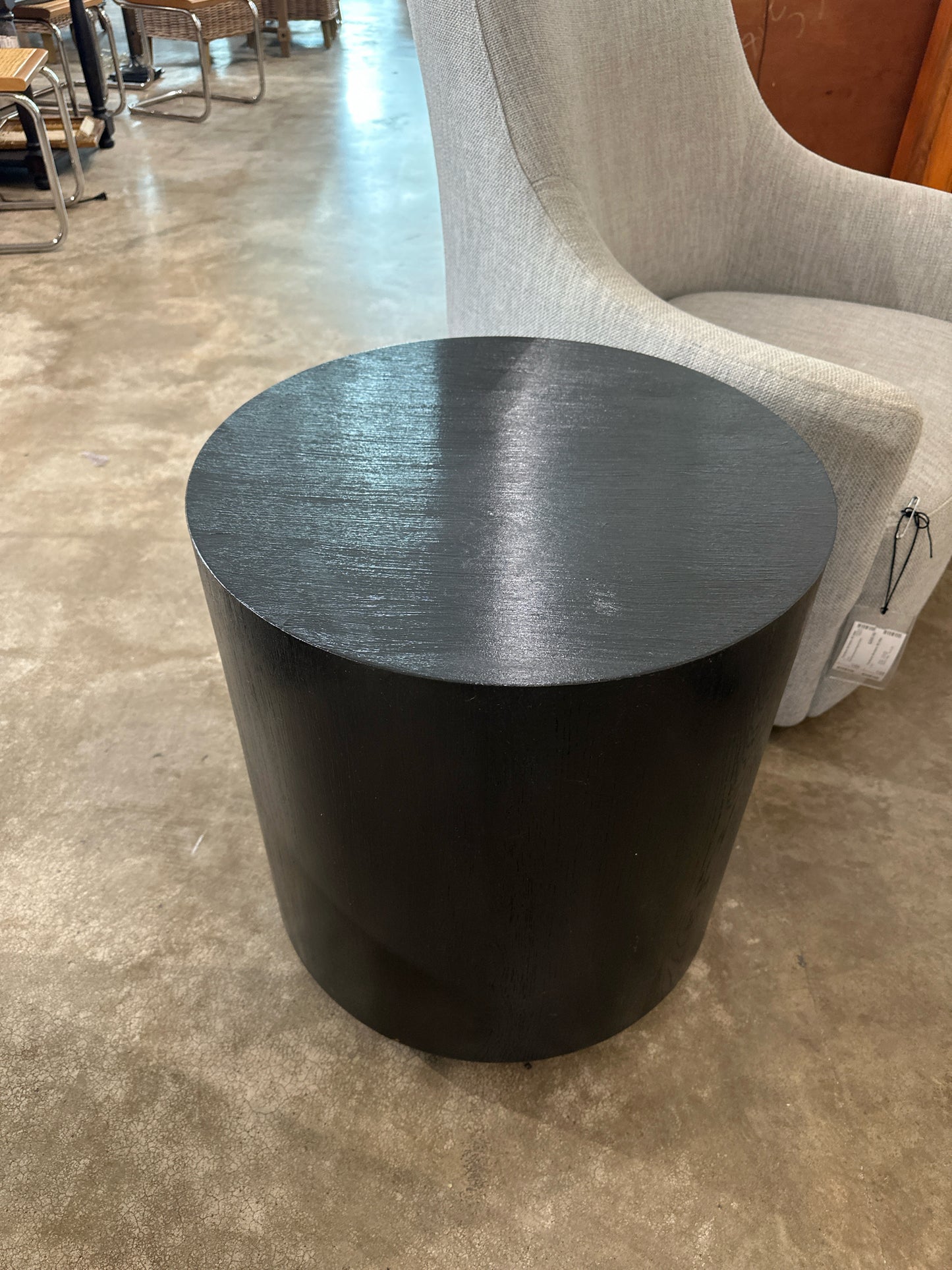 All Modern Round Black Side Table
