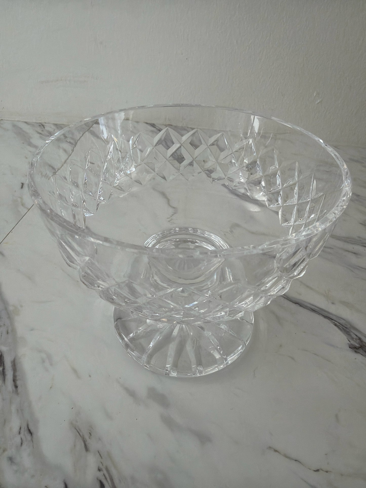Waterford Signed Jim O'Leary Crystal Pedestal Bowl