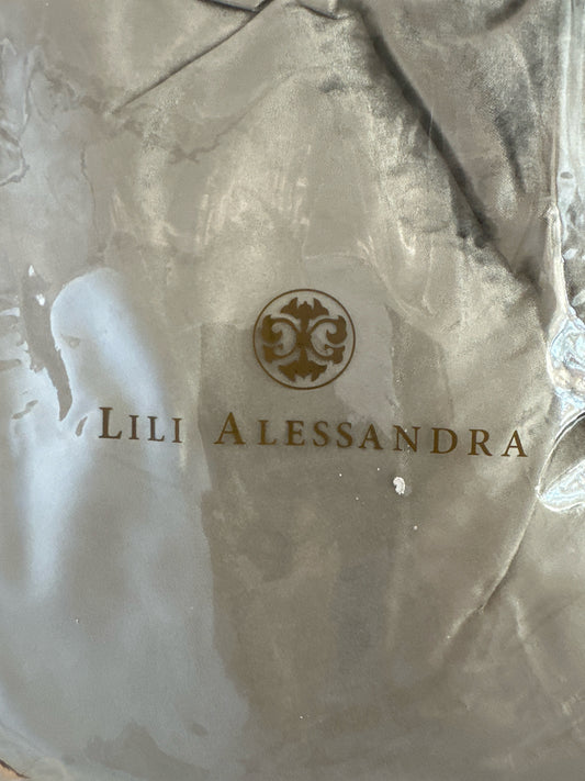 Lili Alessandra Chloe Silver Queen/King Bed Skirt