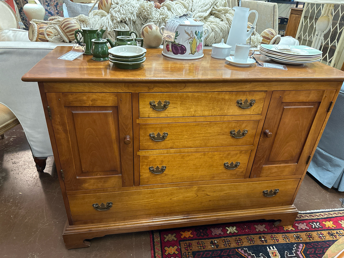 Stickley Antique Cherry Wood Buffet