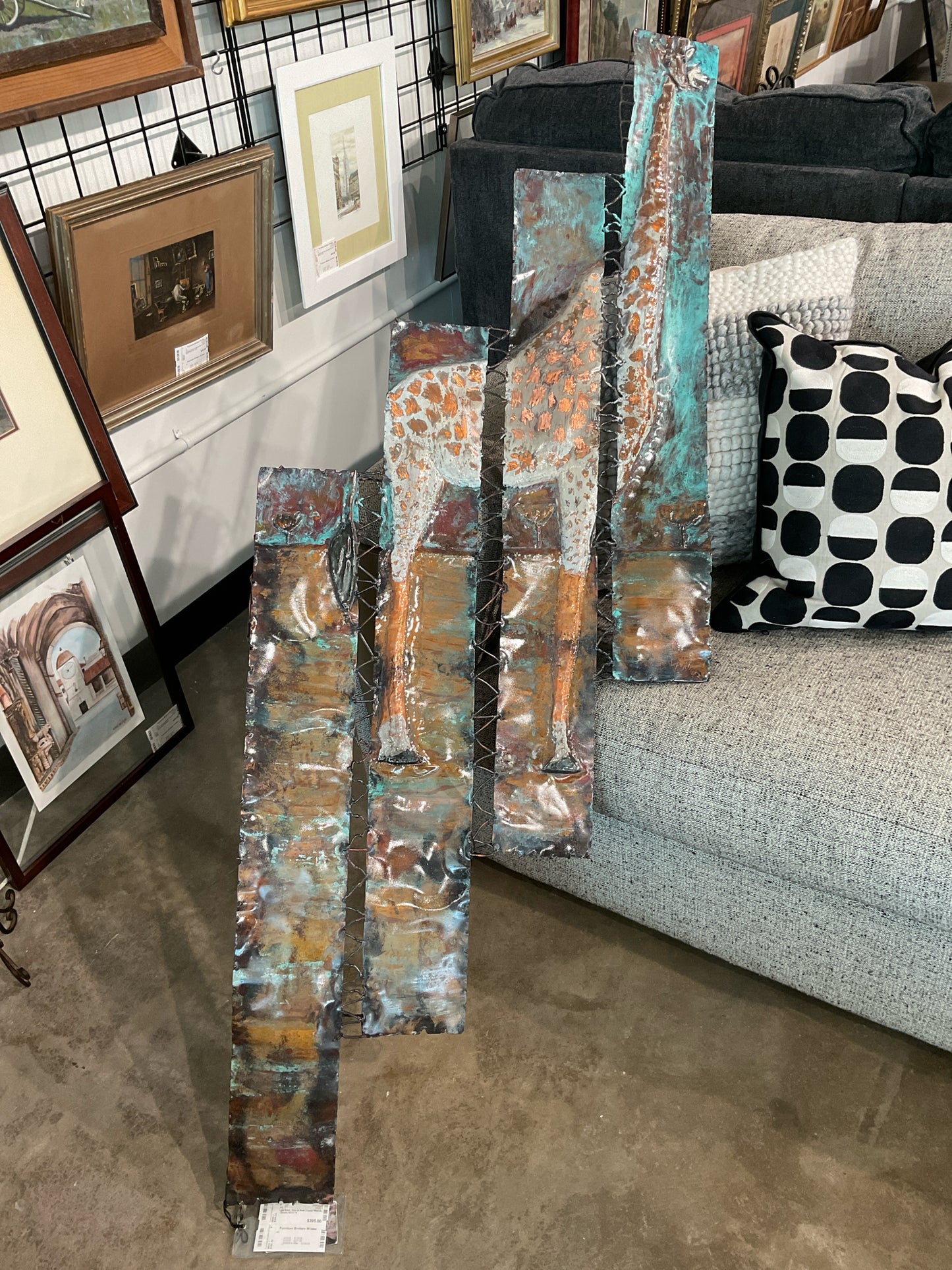 Lyle Adair, Hide & Seek Copper Wall Art - Giraffe 60/23"H