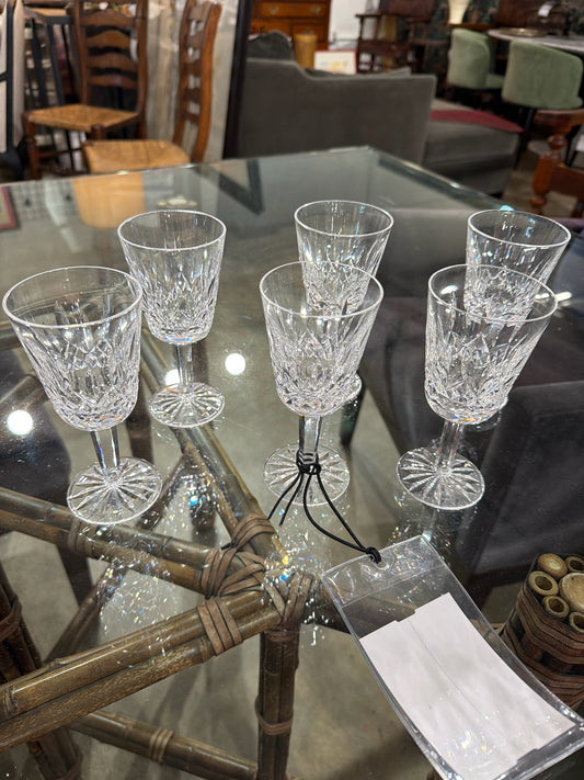 SET of 6 Waterford Sherry Glasses