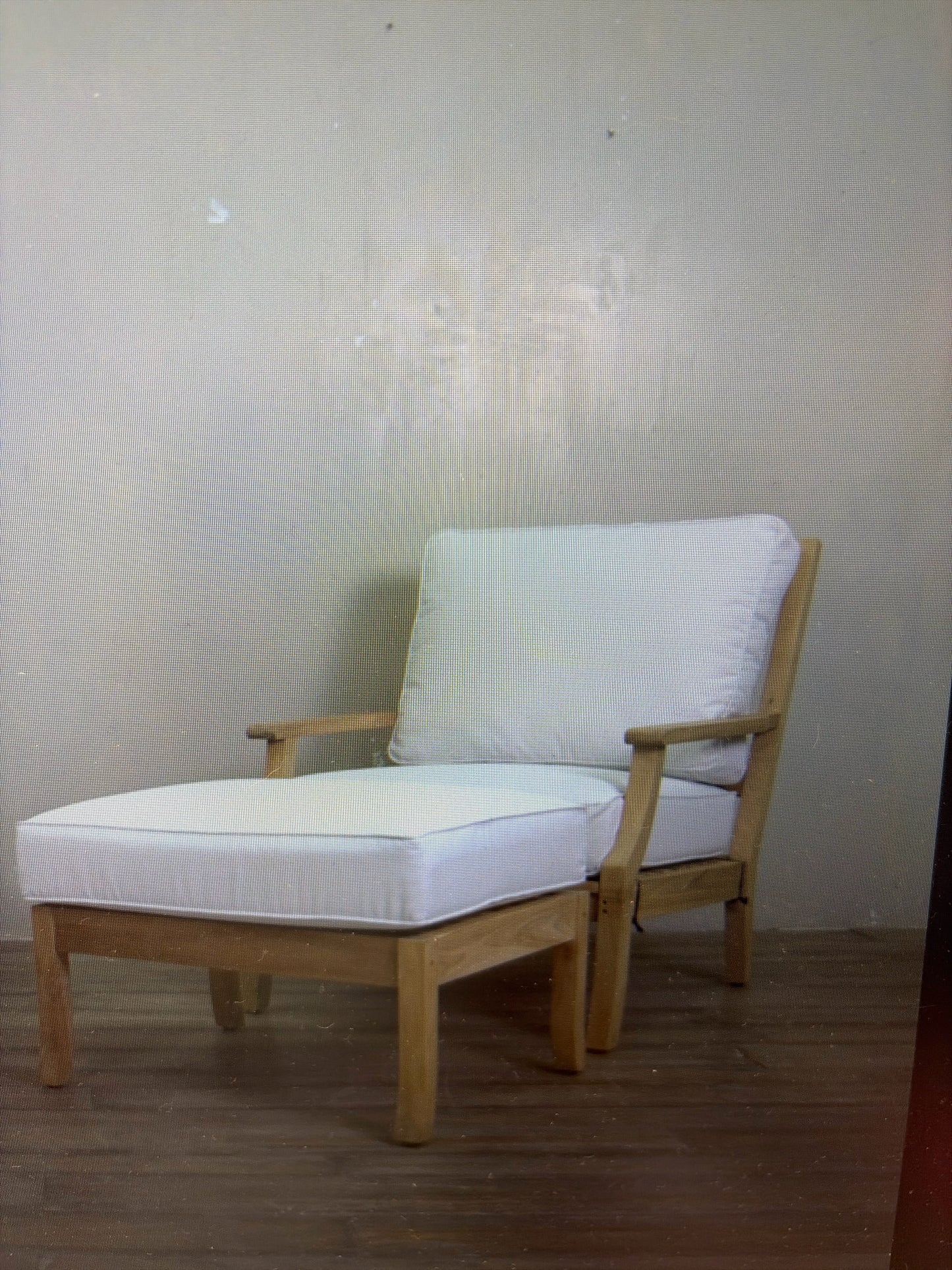 PAIR of Marie Albert Bridgehampton Lounge Arm Chairs with White Cushions (New)