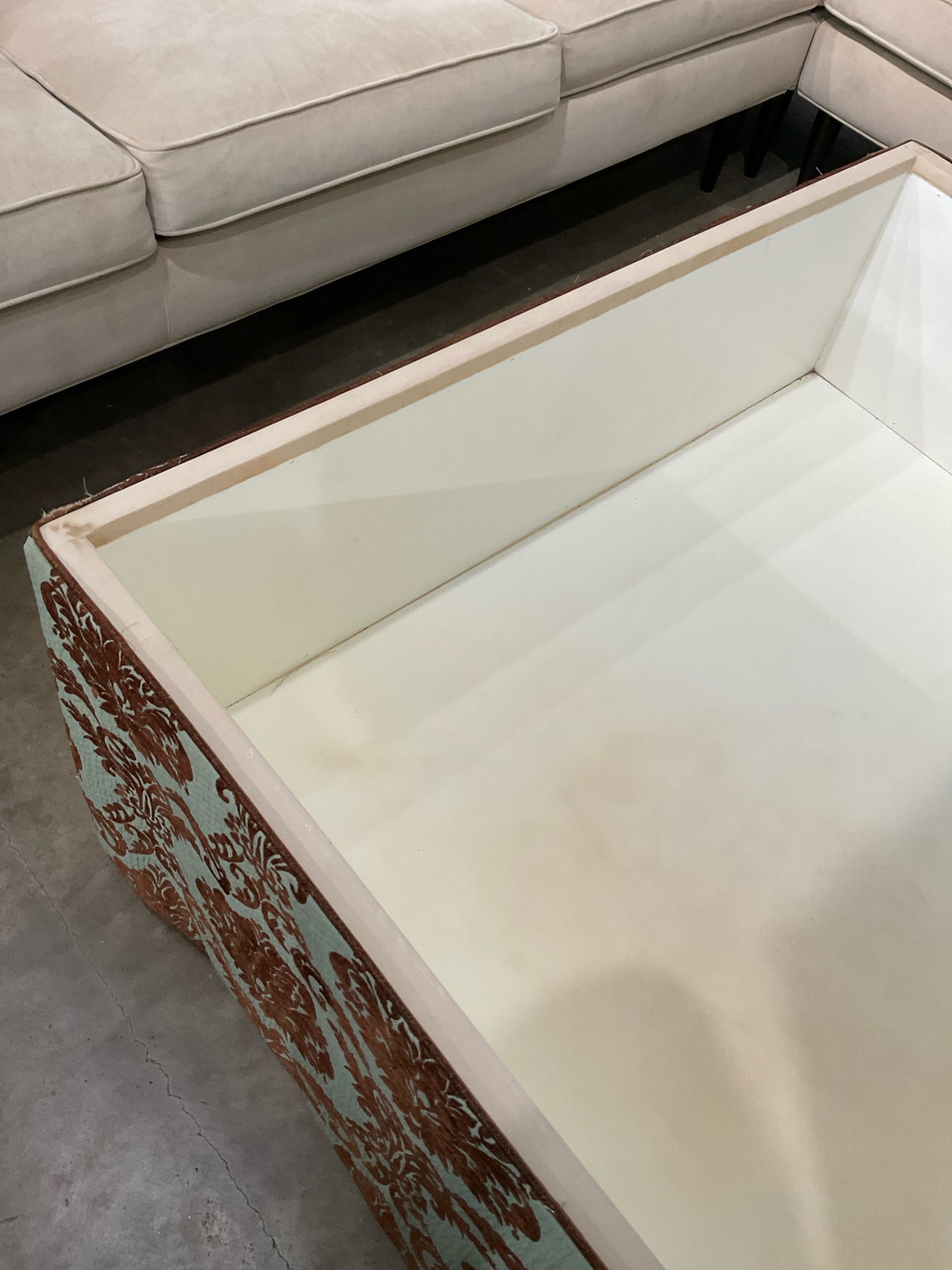 45 x 40 Custom Storage Ottoman