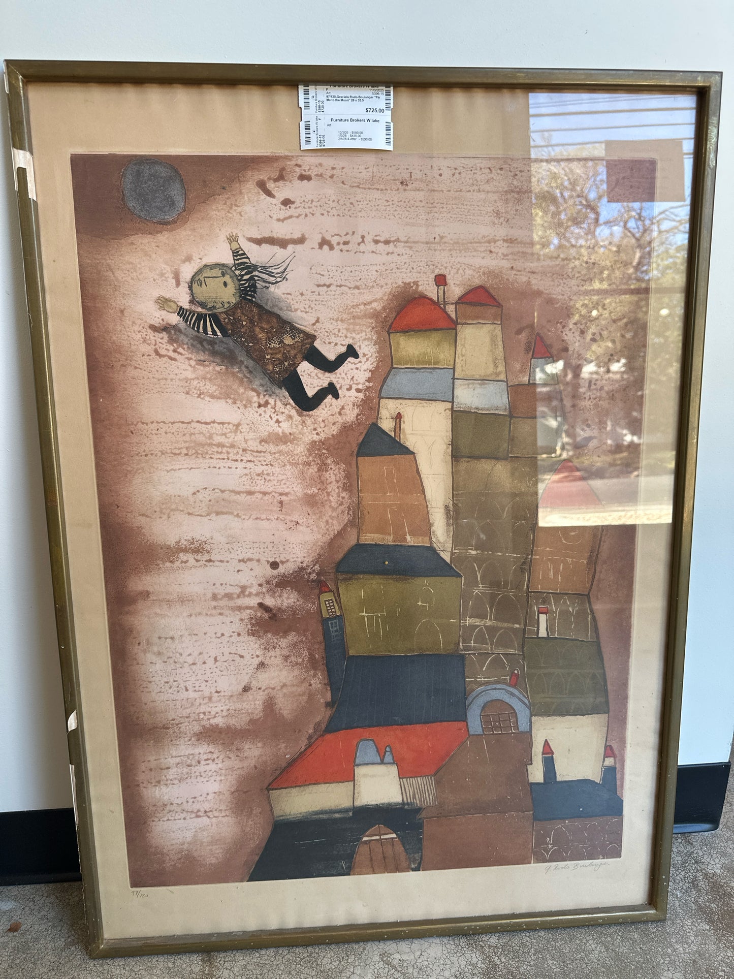 97/120-Graciela Rodo Boulanger "Fly Me to the Moon" 26 x 35.5