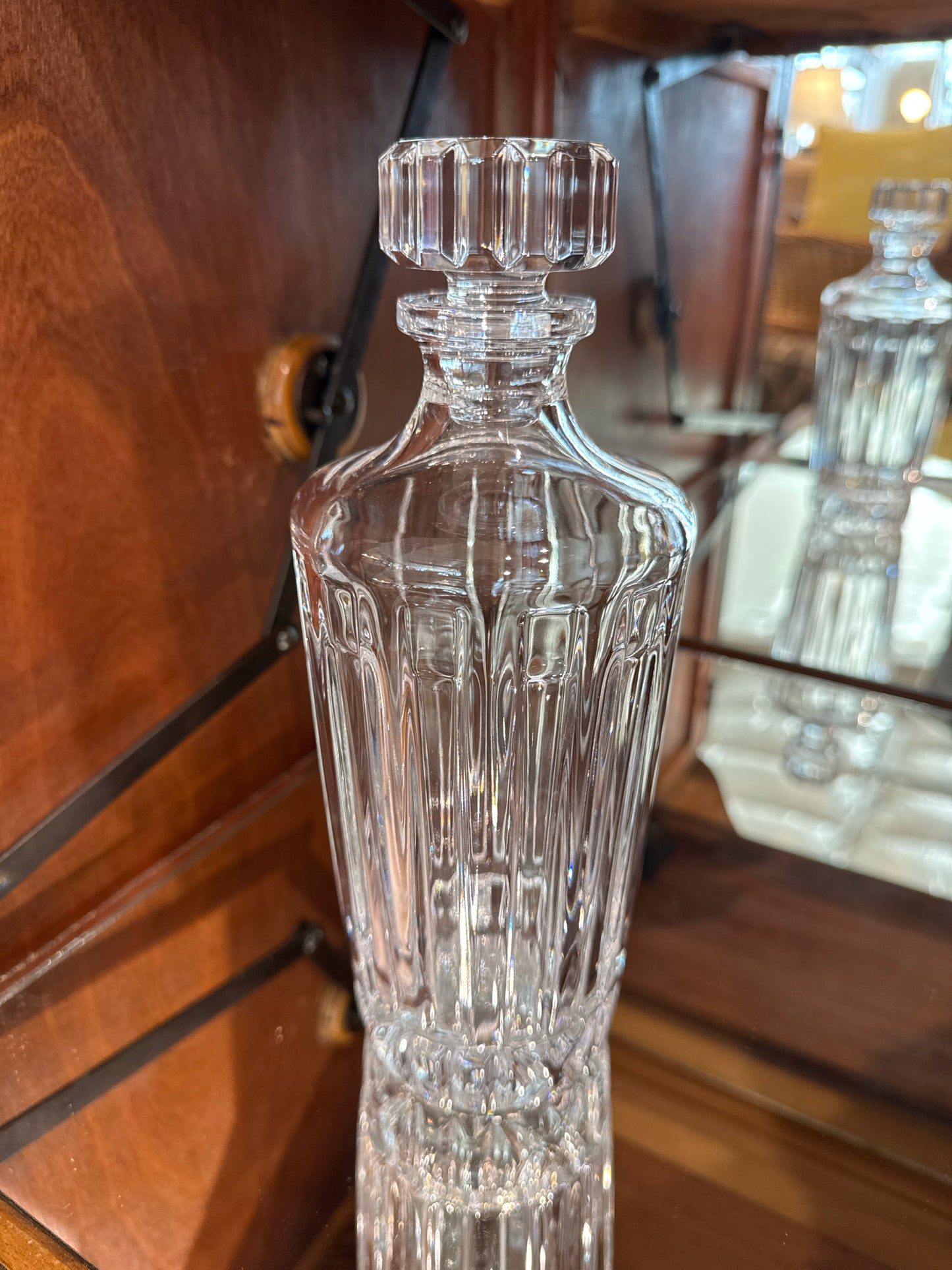 Tiffany & Co. Crystal Atlas Decanter with Stopper (signed)