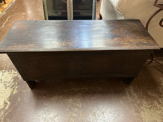 Antique Dark Walnut Trunk