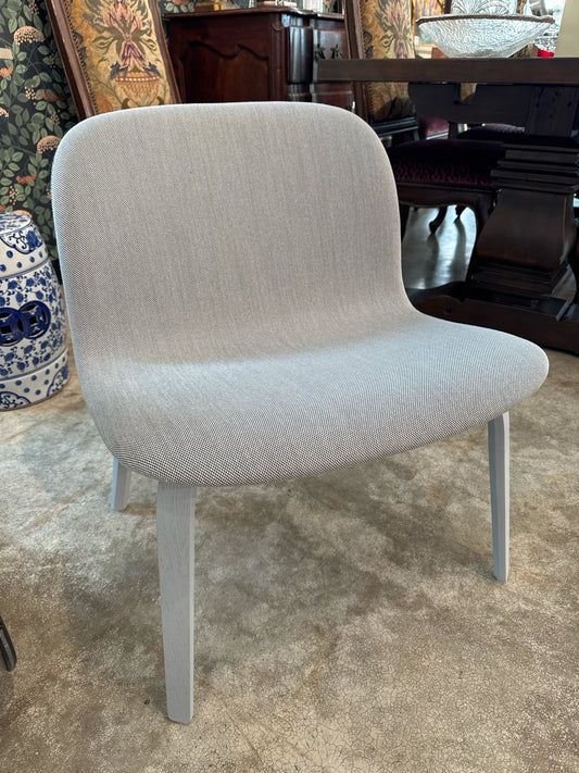 Visu Lounge Chair by Mika Tolvanen for Muuto in Re-wool Gray Colorway