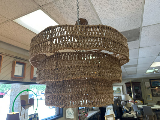 Halim Woven Rope 3 Tier Chandelier