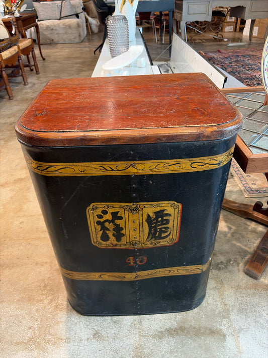 Vintage Chinese Tea Bin