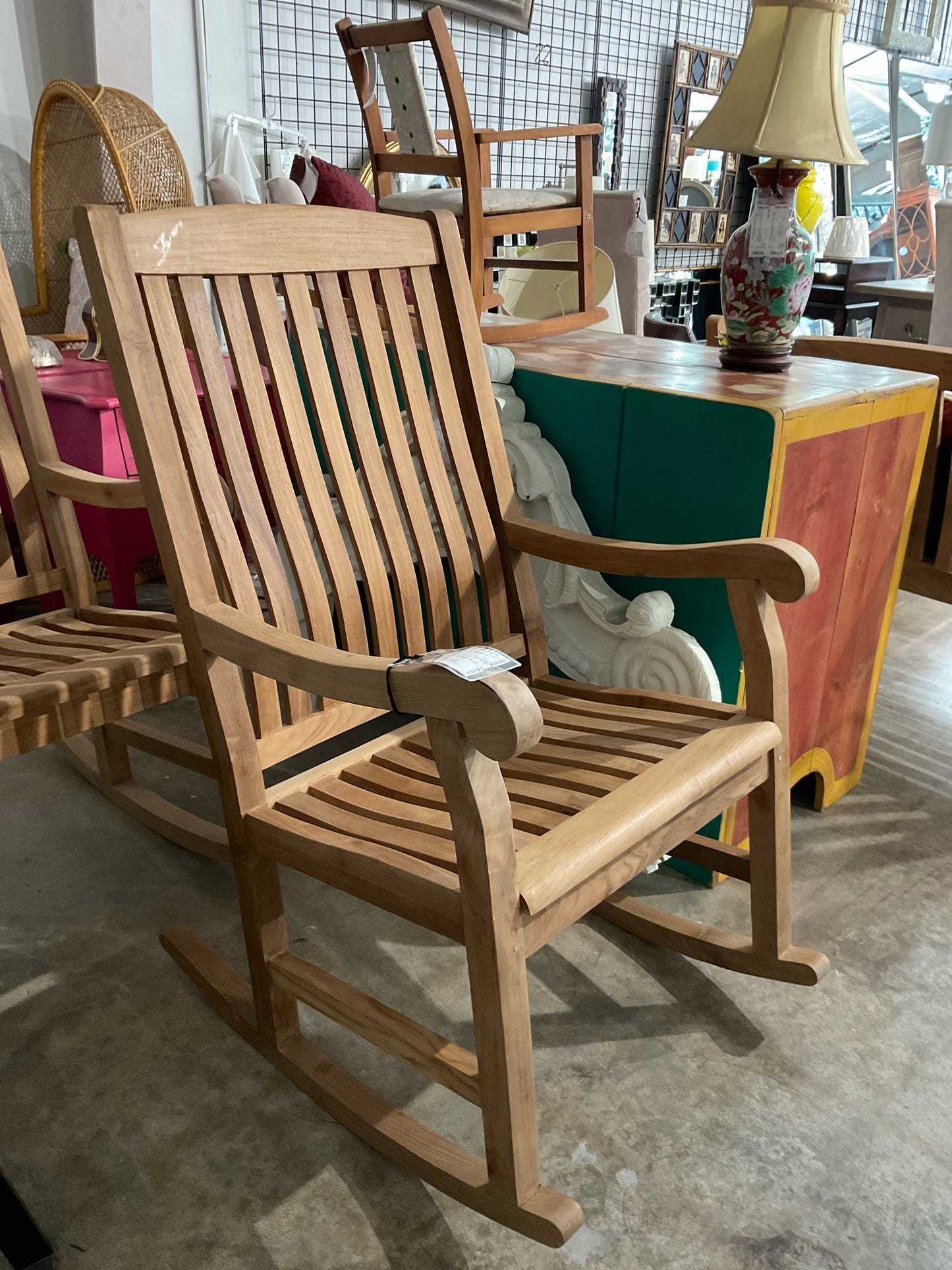 Marie Albert Teak Rocking Chair