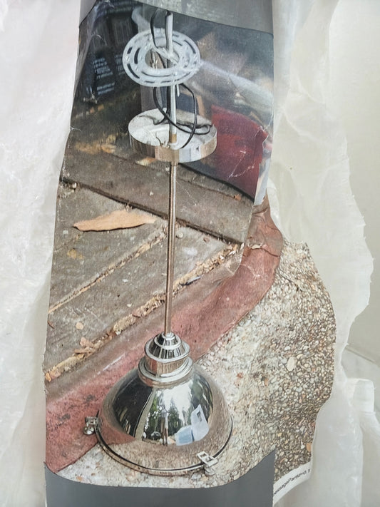 Chrome Pendant 24"h