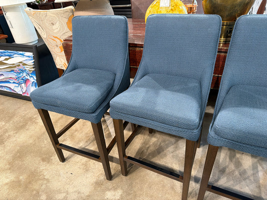 PAIR Arhaus "Luden" Blue Barstools