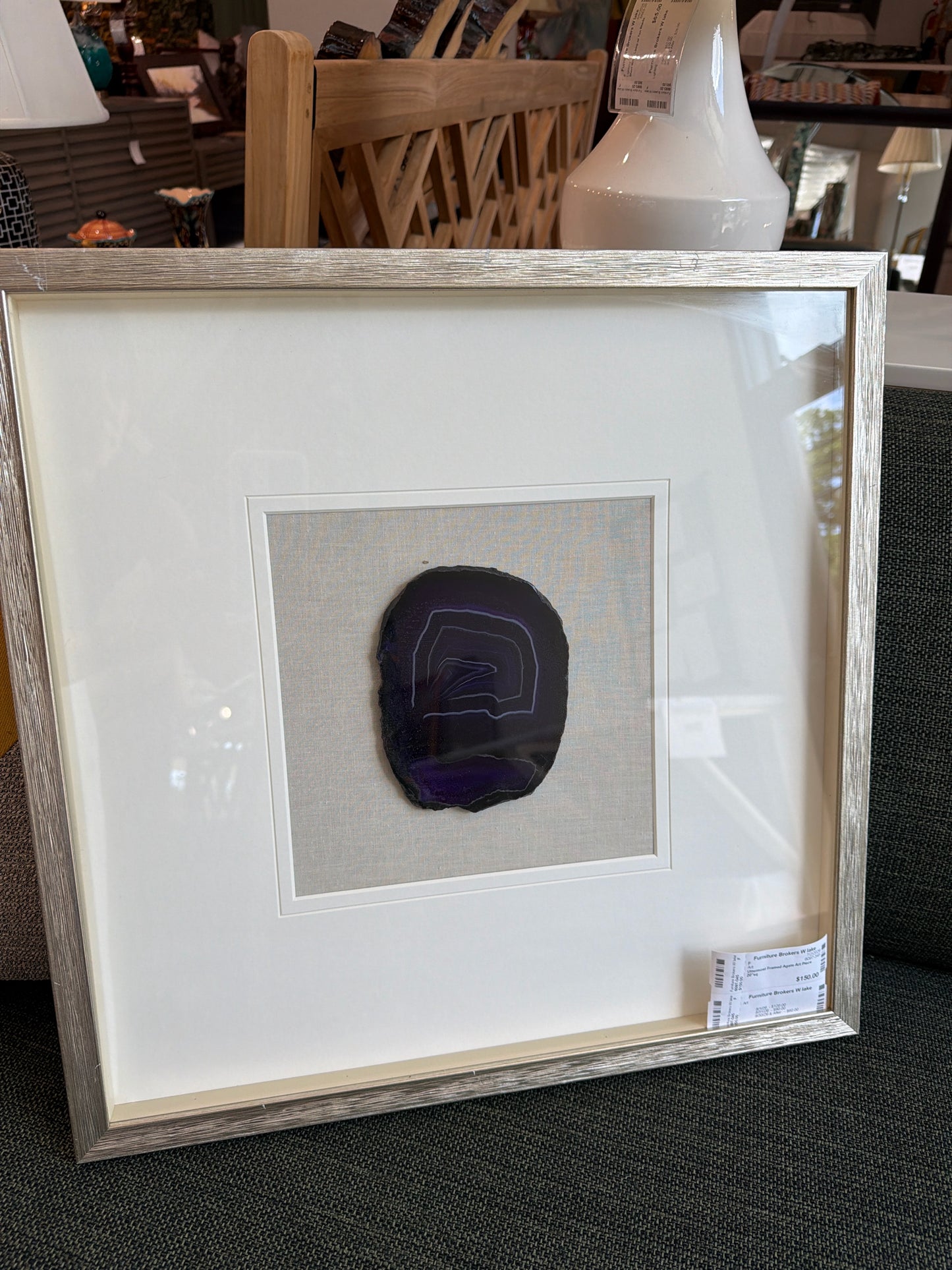 Uttermost Framed Agate Art Piece 20"sq