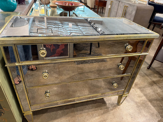 Z Gallerie 3 Drawer Mirrored Dresser